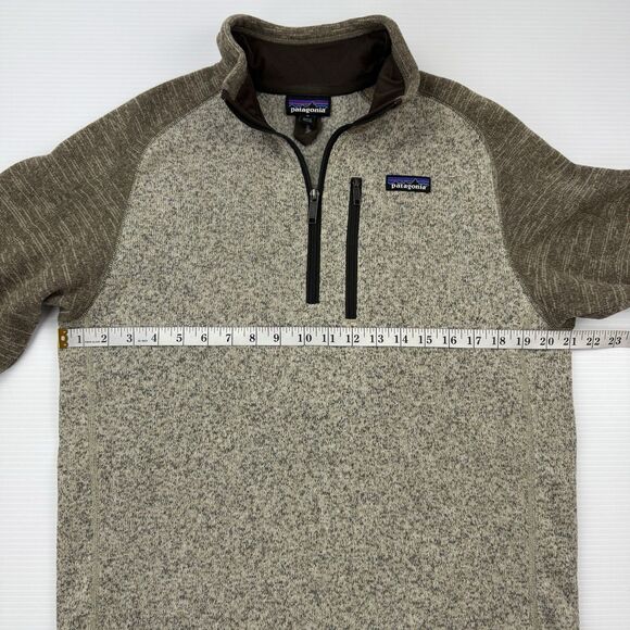 Patagonia Better Sweater 1/4 Zip Fleece Pullover Men’s Medium BLPA Brown Gray - Picture 8 of 10